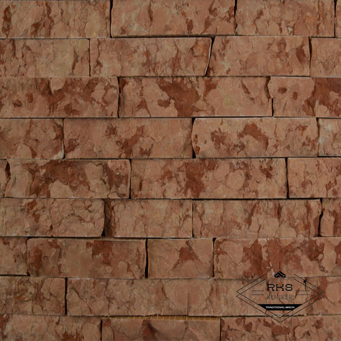 Фасадный камень Полоса - Мрамор Rojo Alicante в Старом Осколе